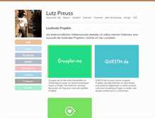 Tablet Screenshot of lutzpreuss.com